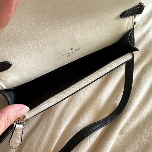 KATE SPADE Carson Convertible Crossbody Bag Warm Beige Multi Colorblock NEW - Picture 9 of 13